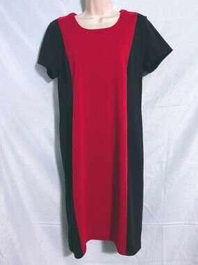 Joan Rivers Cute Black & Red Dress Size 10